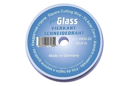 ProGlass Schneidedraht, 4-kant, Spule zu 22 m